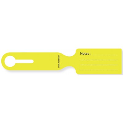 étiquette bagage "notes"
